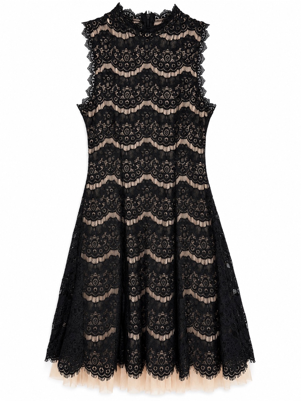 Trixxi Clothing Company Black Lace Fit & Flare Dress Small